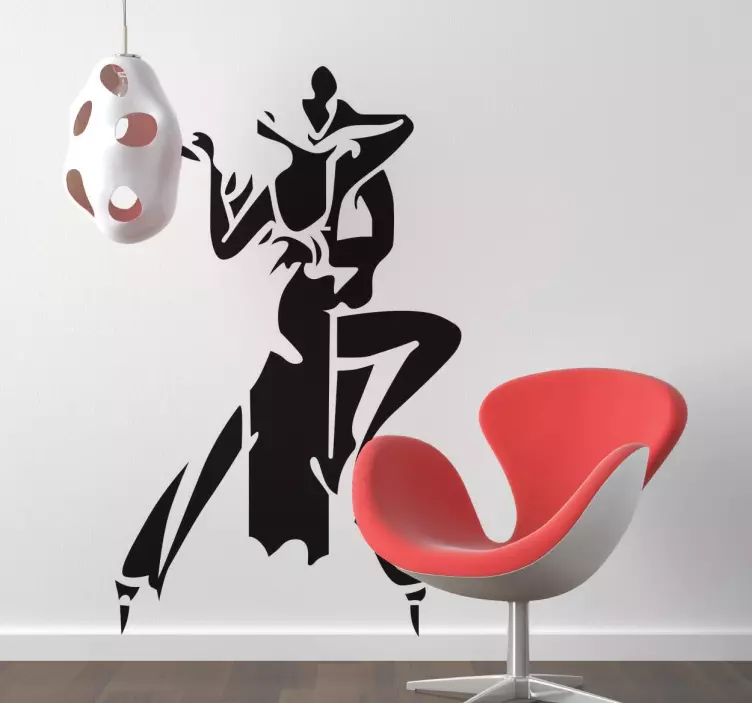 Adesivo silhouette Tango - TenStickers