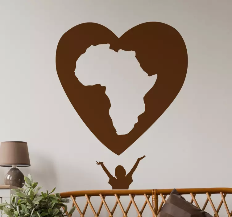 Adesivo solidale amore Africa - TenStickers