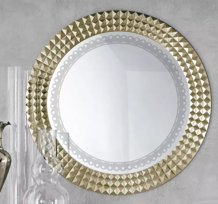 Adesivo specchio décor vintage - TenStickers