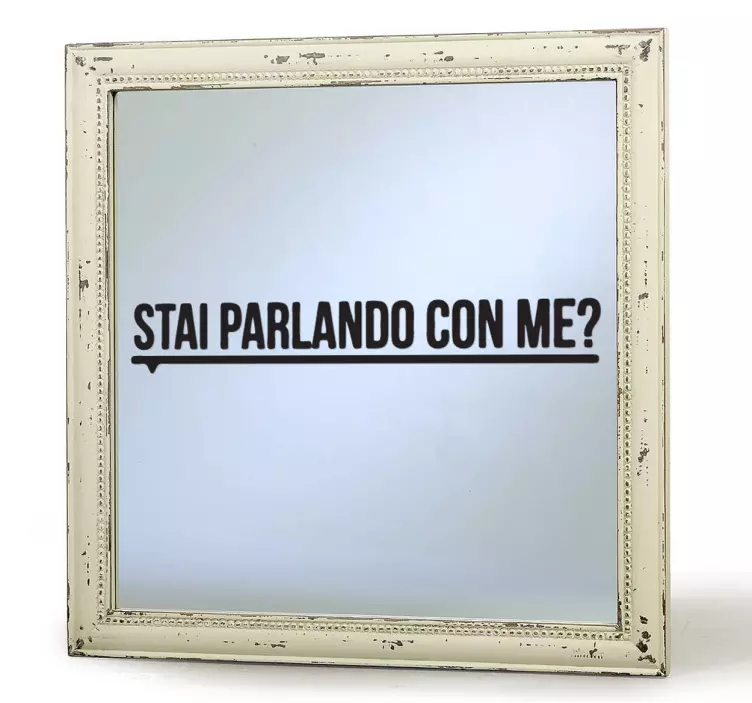 Adesivo specchio stai parlando con me - TenStickers