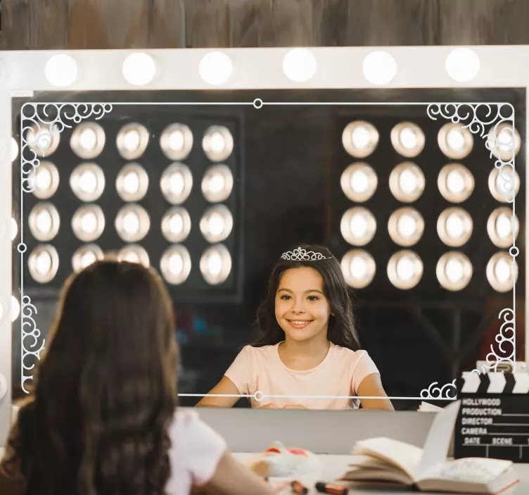 Grazioso sticker specchio in stile antico - TenStickers