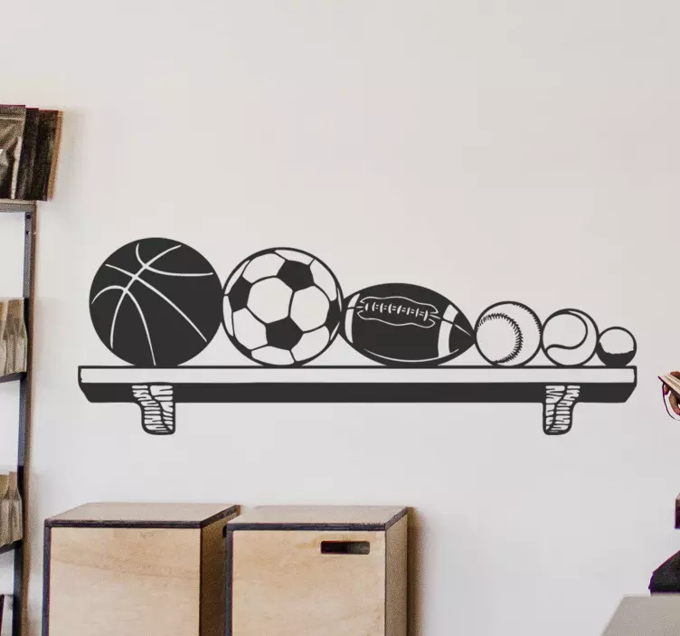 Adesivo sport collezione di palline sportive - TenStickers