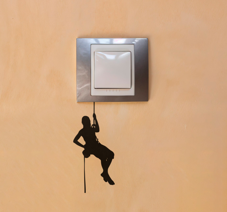 Adesivo sport estremo scalatore su switch - TenStickers