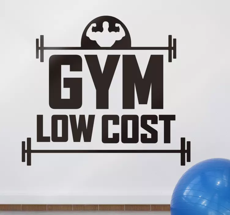 Simpatico adesivo sportivo low cost gym - TenStickers