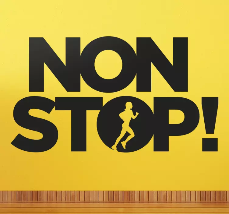 Adesivo sportivo Non Stop - TenStickers