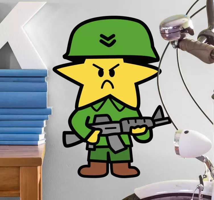 Adesivo Star Warrior originale - TenStickers