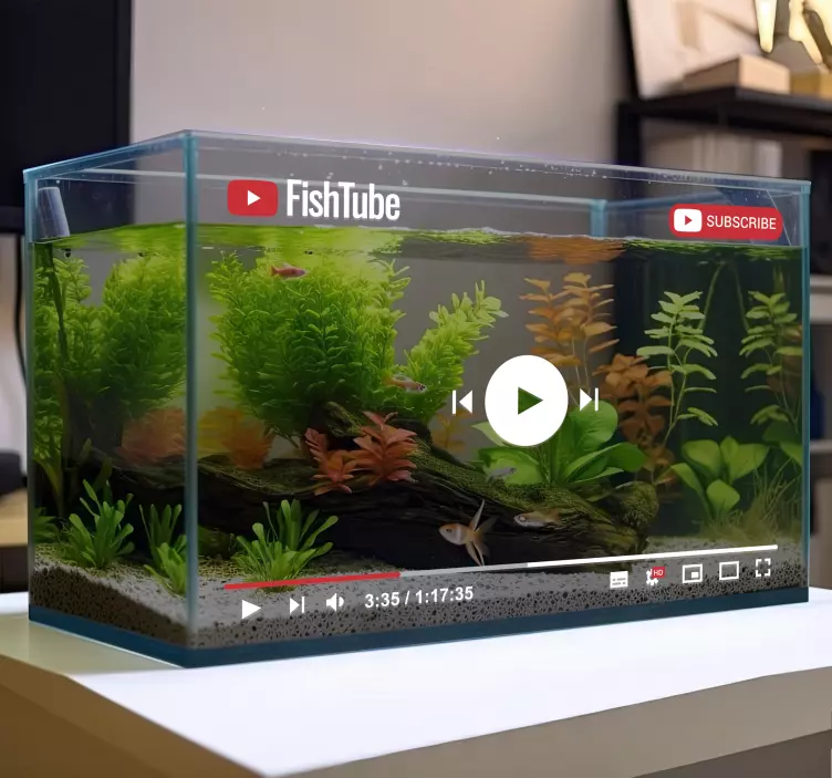 Sticker pesce suonatore di boccia per pesci - TenStickers