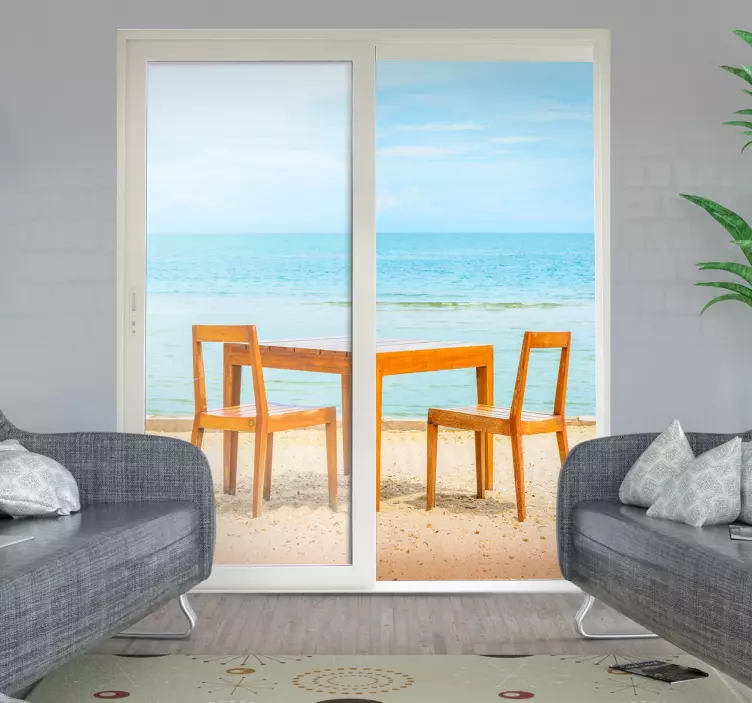 Adesivo terrazza vista mare - TenStickers