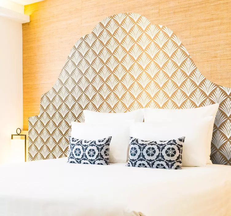 Adesivo murale con le foglie dorate - TenStickers