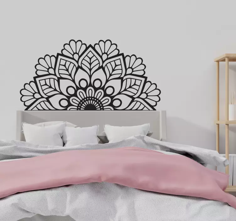 Adesivo murale testata letto Testiera mandala - TenStickers