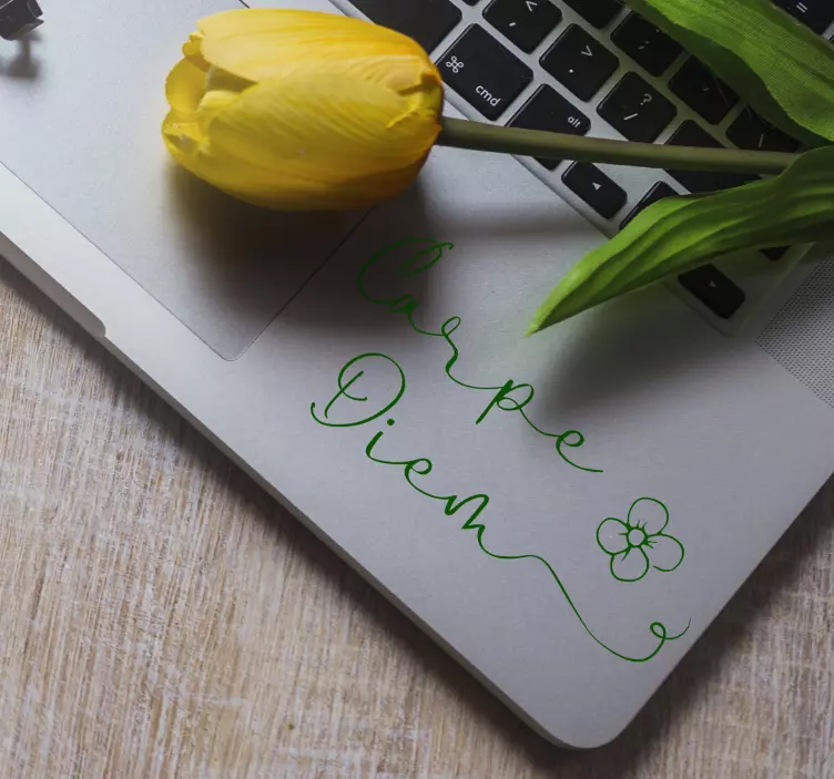 Adesivo per pc con scritta "carpe diem" - TenStickers