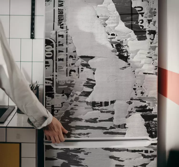 Sticker texture pellicola astratta per frigorifero - TenStickers