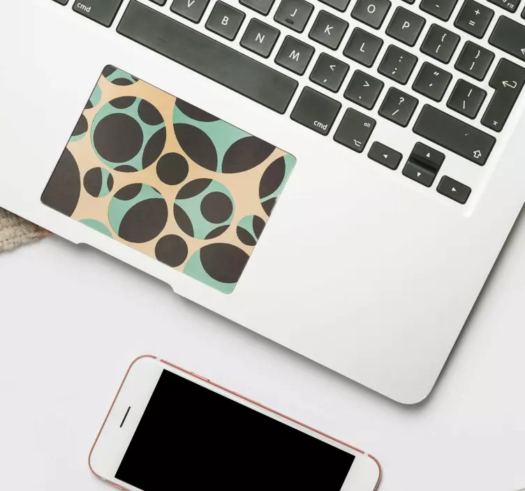 Adesivo touchpad cerchi geometrici - TenStickers