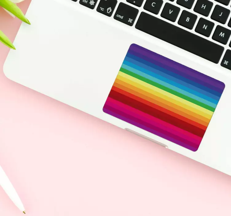 Adesivo touchpad colori arcobaleno - TenStickers