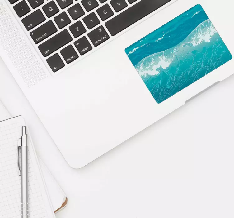 Adesivo touchpad mare con onde - TenStickers