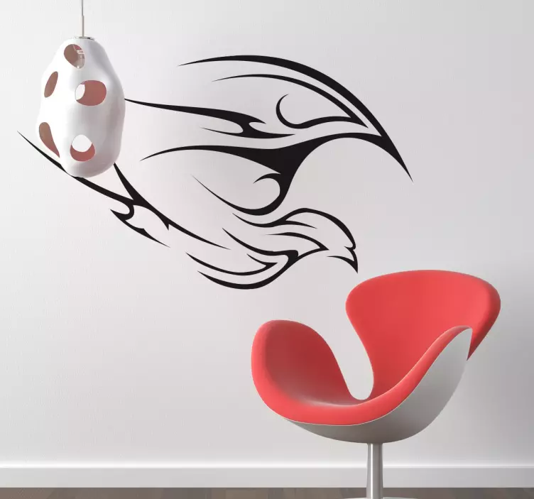 Adesivo uccello ceativo monocolore - TenStickers
