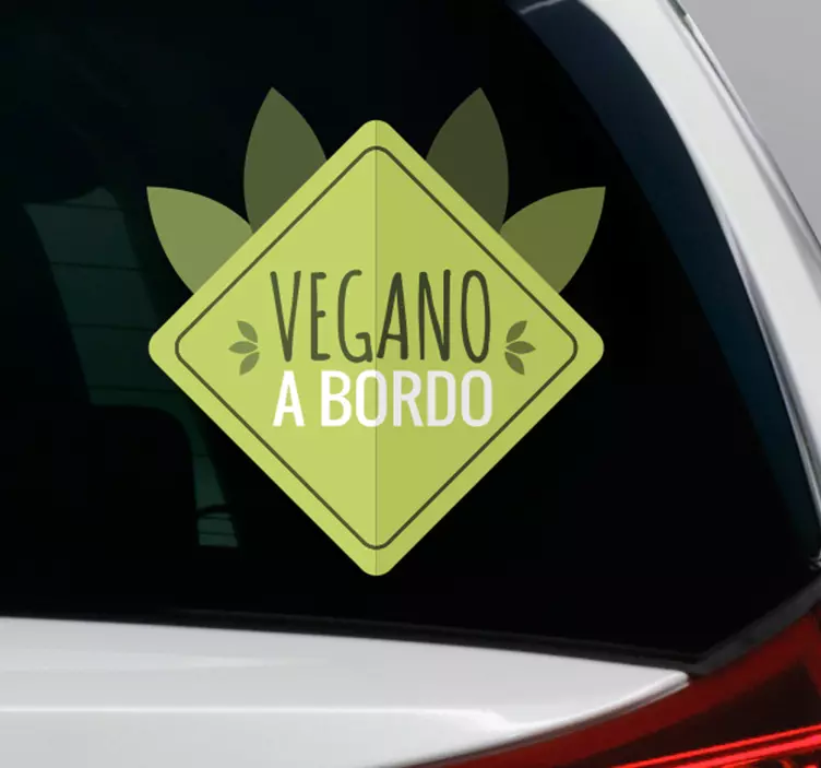Adesivo vegano a bordo originale - TenStickers