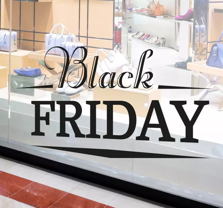 Adesivo vetrine Black Friday - TenStickers