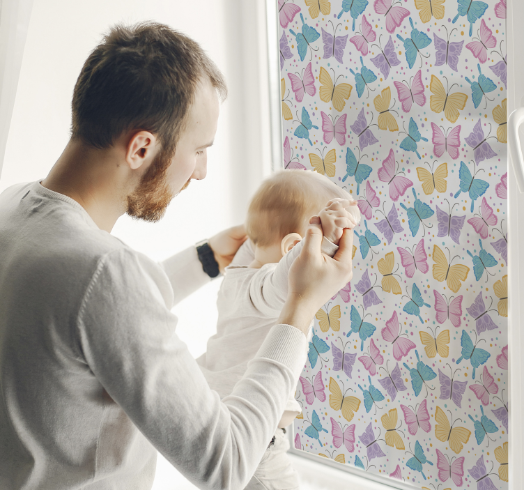 Pellicola privacy finestre farfalle svolazzanti - TenStickers