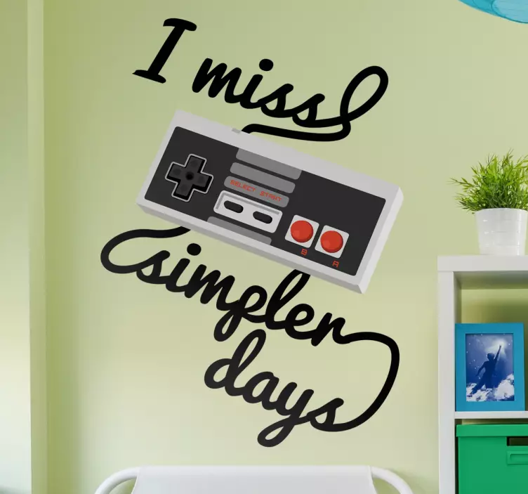 Adesivo vintage I miss simpler days - TenStickers