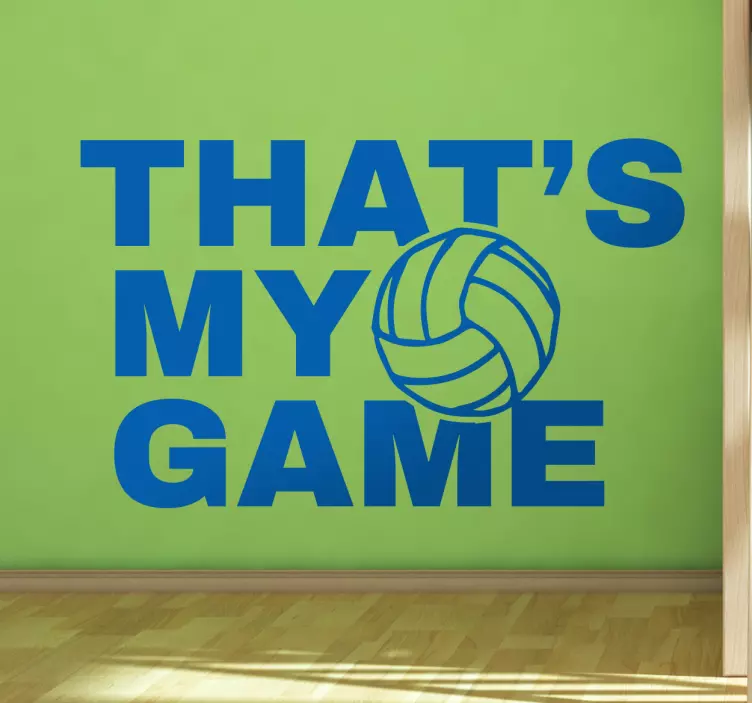 Adesivo volley Thst's my game - TenStickers