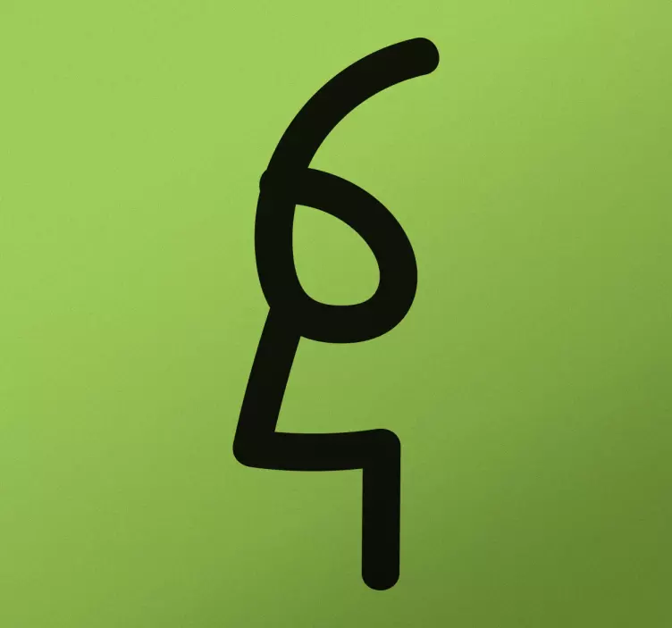 Adesivo volto sei e quattro - TenStickers