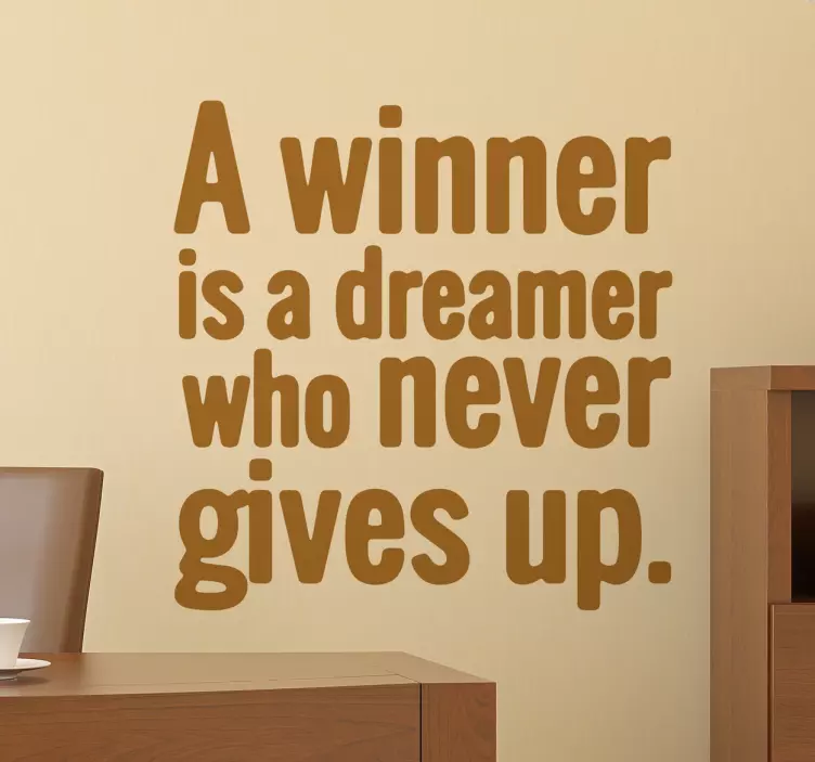 Adesivo Winner Dreamer Nlson Mandela - TenStickers