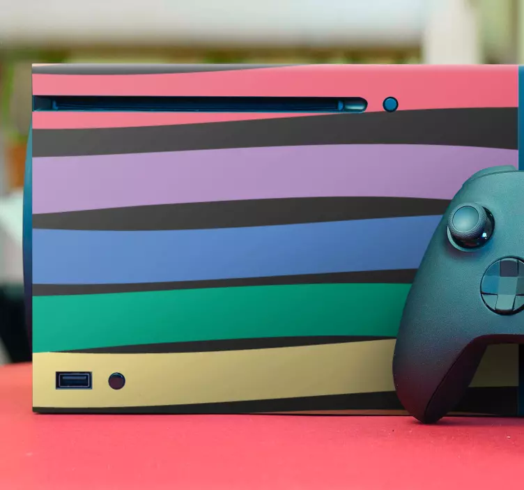 Adesivo Xbox copertina colorata a strisce - TenStickers