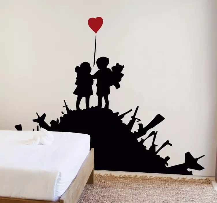 Adesivo da parete per bambini banksy - TenStickers