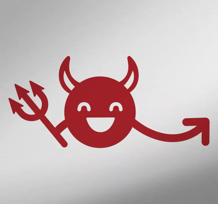 Adesivo per auto con diavoletto - TenStickers