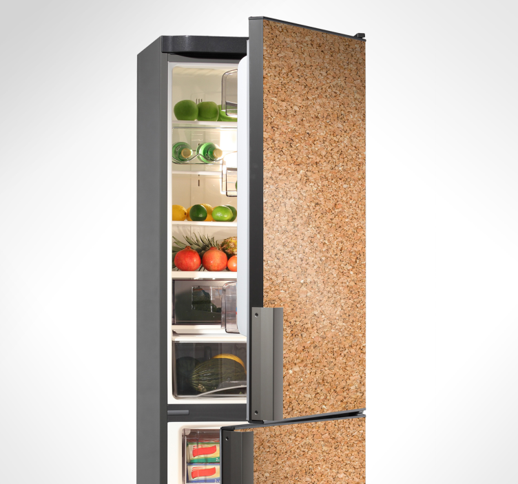 Adesivo frigo effetto sughero - TenStickers