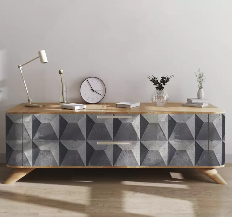 Carta adesiva per mobile calcestruzzo grigio - TenStickers