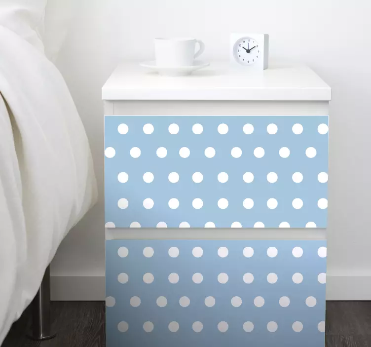 Carta adesiva per mobile Malm ikea a pois - TenStickers