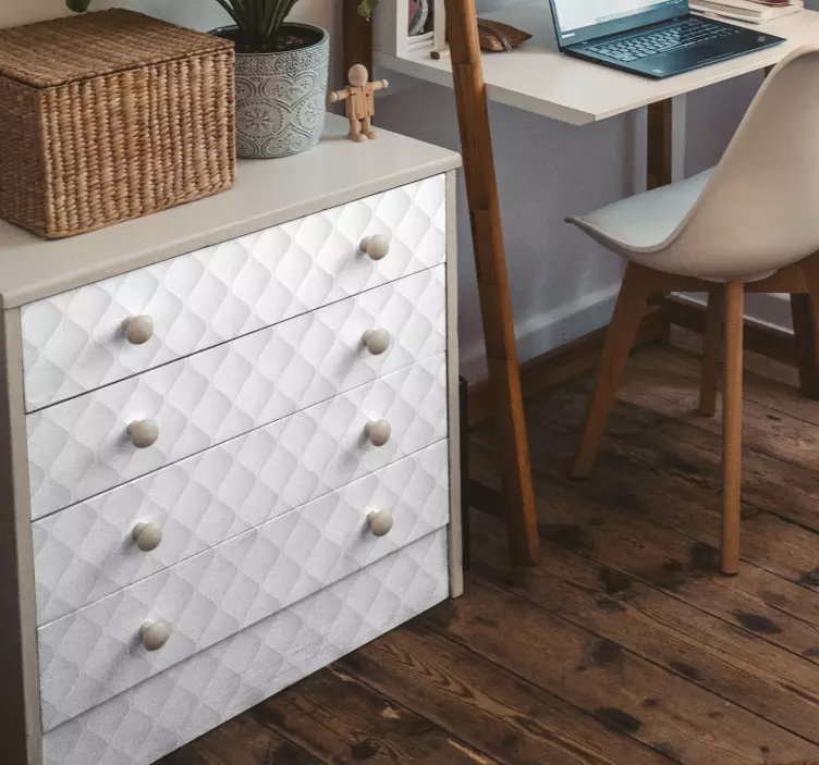 Carta adesiva per mobile testura imbottita - TenStickers