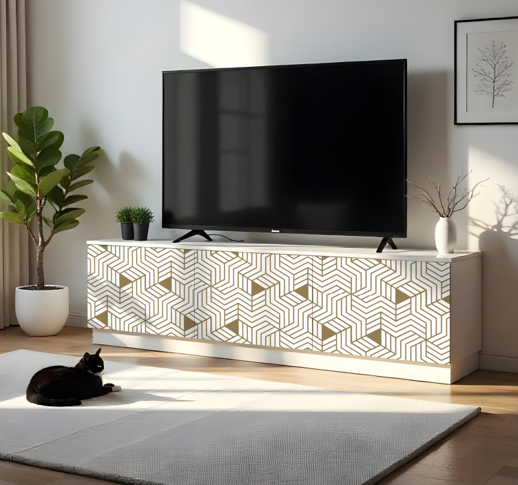 Carta adesiva per mobili cubi 3d scandinavi - TenStickers