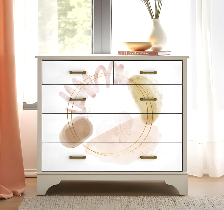 Carta adesiva per mobili forme astratte eleganti - TenStickers