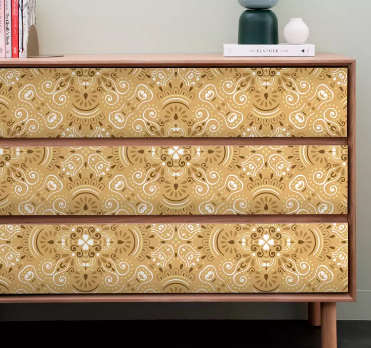 Carta adesiva per mobili grazioso motivo botanico - TenStickers