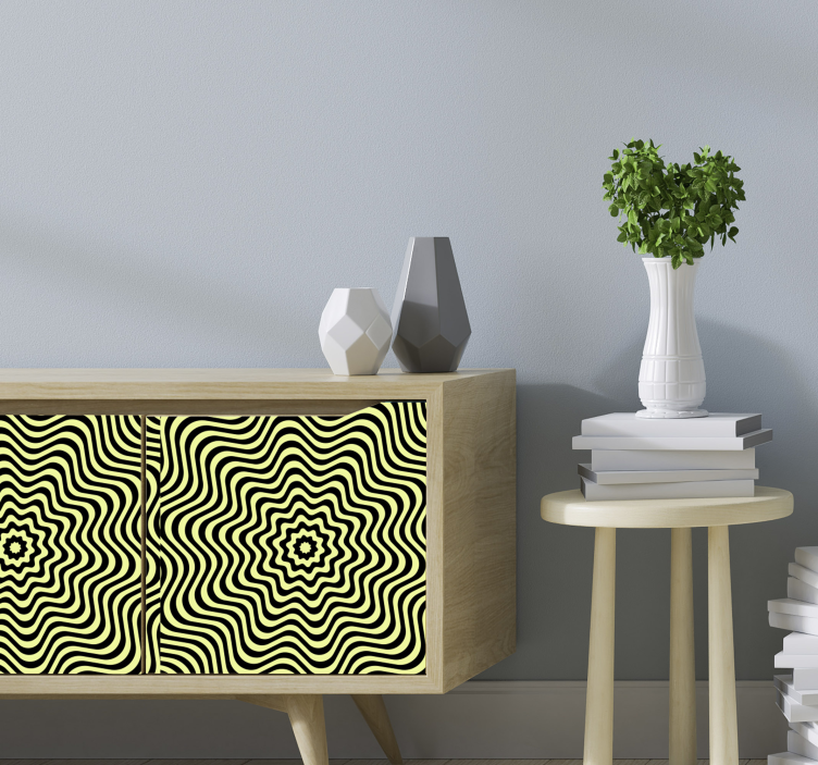 Adesivo mobile illusione psichedelica - TenStickers