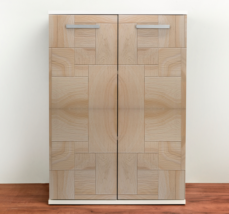 Pellicola adesiva per mobili modello in legno marrone chiaro - TenStickers