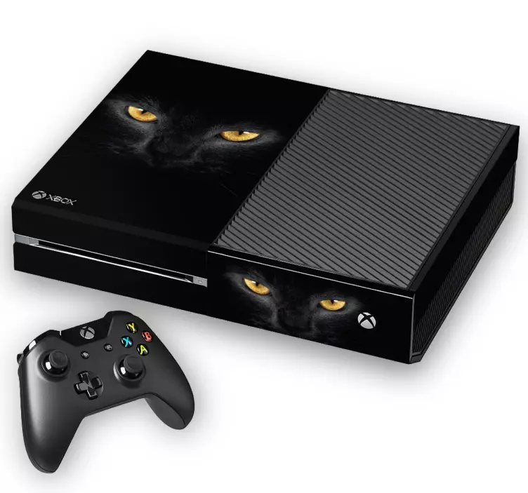 Cover Xbox occhi gatto nero - TenStickers