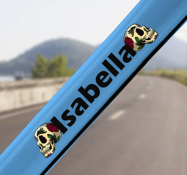 Adesivo personalizzabile per bici con teschi - TenStickers