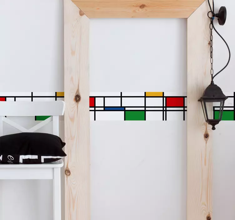 Adesivo murale astratto e geometrico - TenStickers