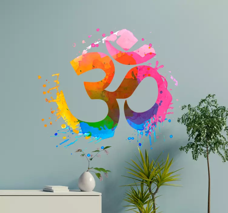 Adesivo da parete simbolo Om yoga - TenStickers