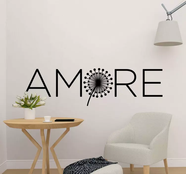 Adesivo in vinile da parete tarassaco - TenStickers