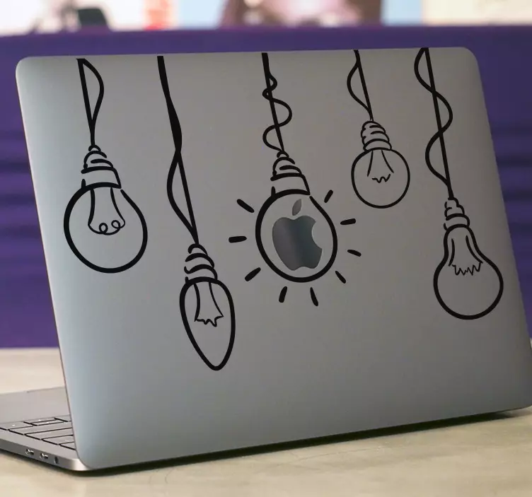 Adesivo per pc con lampade - TenStickers