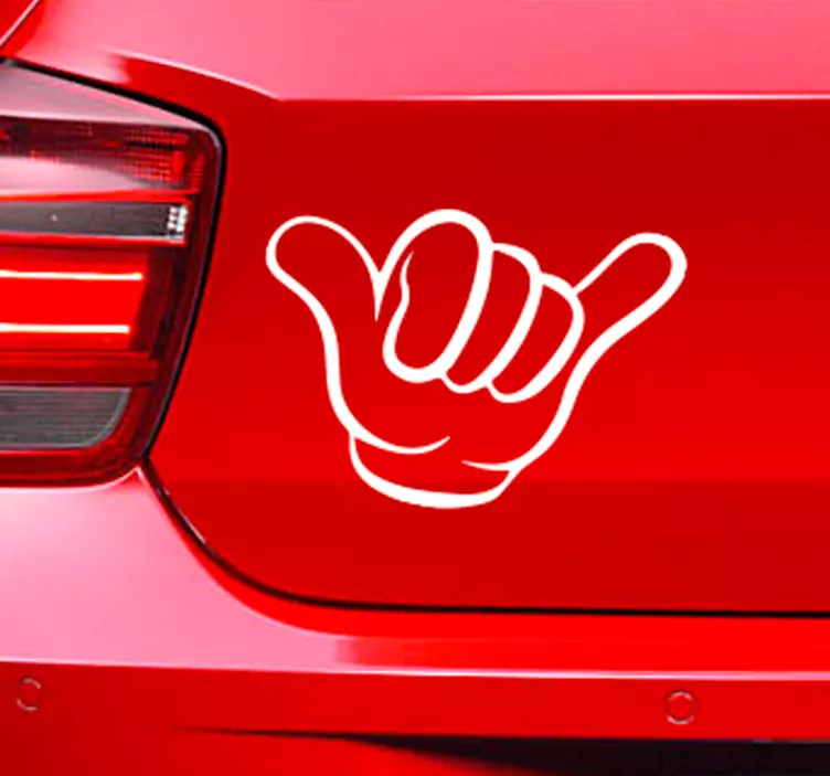 Adesivo per auto con segno dello Shaka - TenStickers