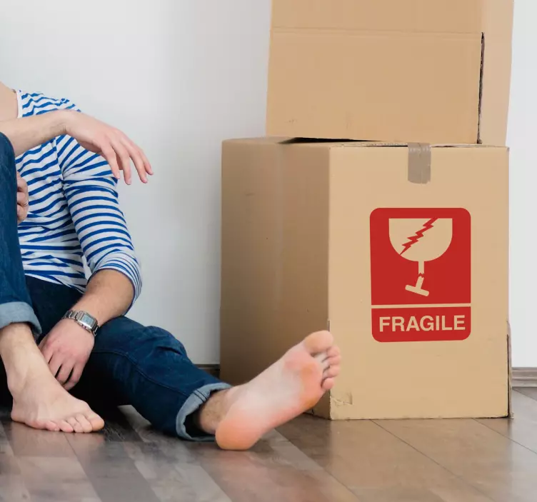 Etichette adesive pacchi FRAGILE - TenStickers