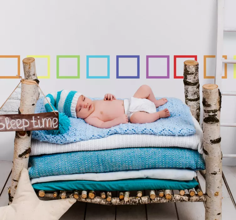 Greca adesiva arcobaleno sette colori - TenStickers