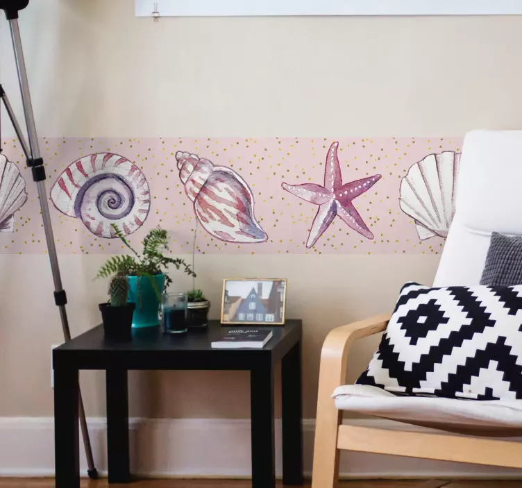 Greca adesiva Confine di vita di mare - TenStickers