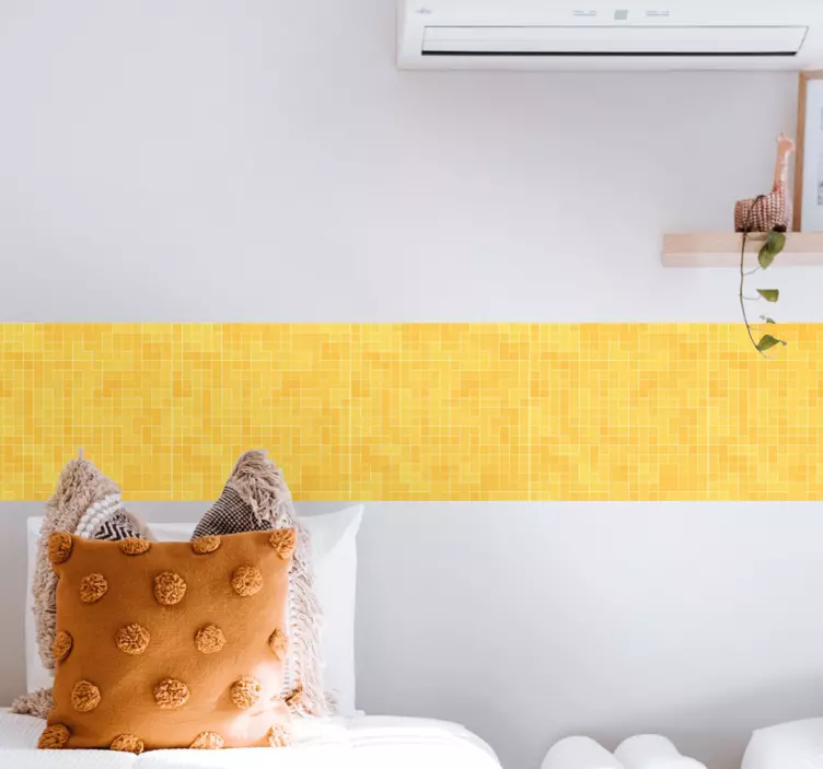 Greca adesiva sovrapposizione di motivi a mosaico - TenStickers